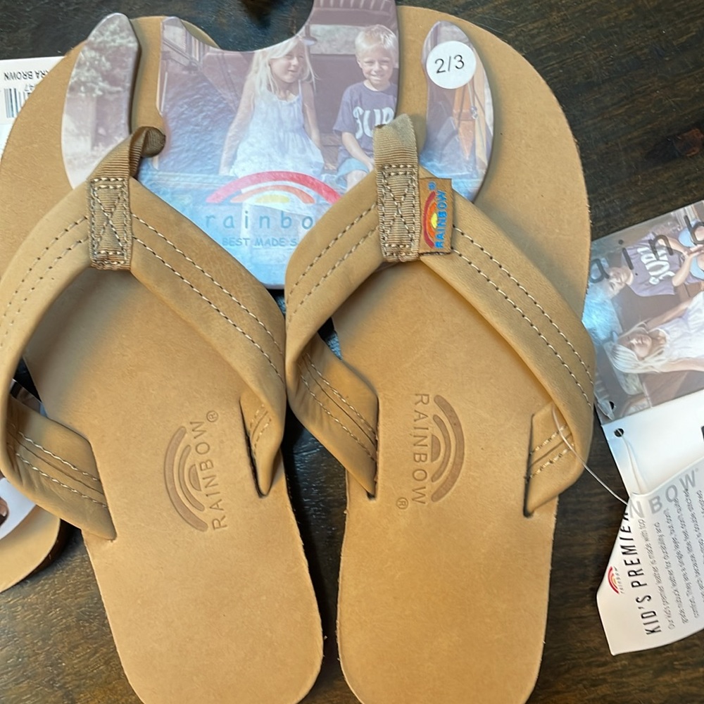 Rainbow Kids Premier Leather flip flops - Picture 4 of 8